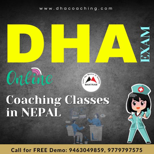DHA Exam Online Coaching Classes in Nepal