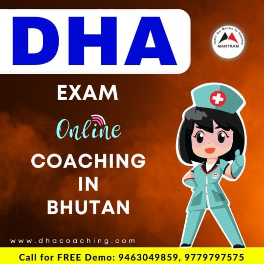 DHA Exam Online Coaching in Bhutan