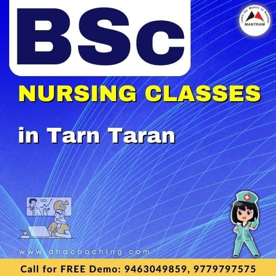BSc Nursing Classes in Tarn Taran