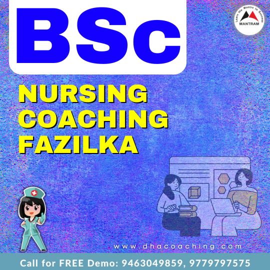 BSc Nursing Coaching Fazilka