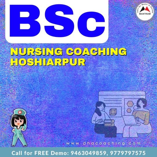 BSc Nursing Coaching Hoshiarpur