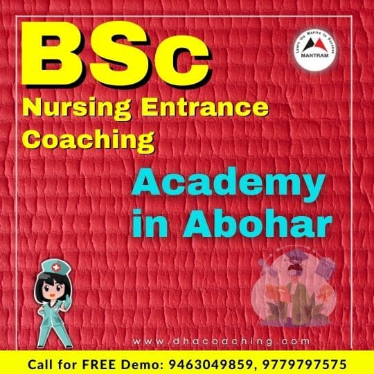 BSc Nursing Entrance Coaching Academy in Abohar