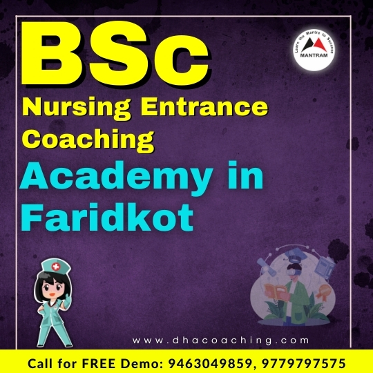 BSc Nursing Entrance Coaching Academy in Faridkot