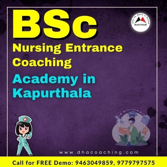 BSc Nursing Entrance Coaching Academy in Kapurthala