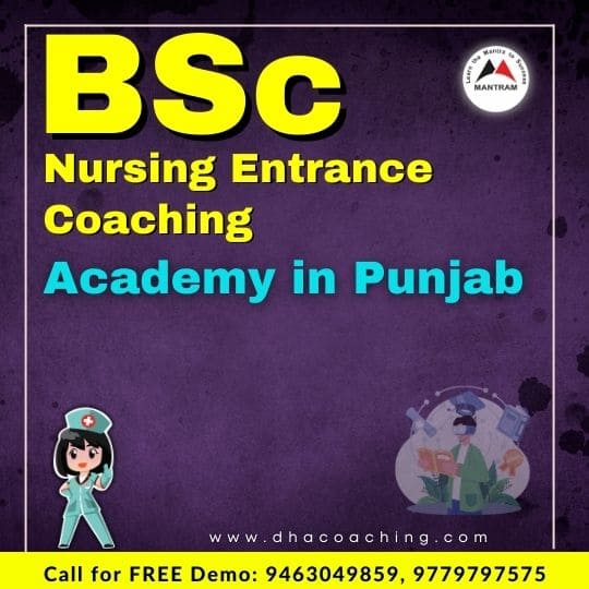 BSc Nursing Entrance Coaching Academy in Punjab