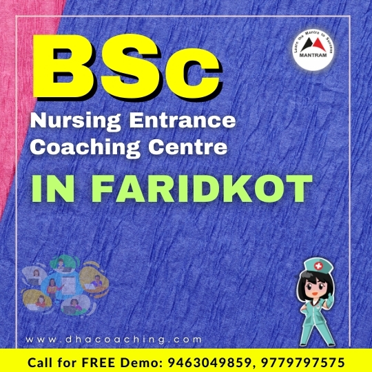 BSc Nursing Entrance Coaching Centre in Faridkot