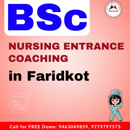 BSc Nursing Entrance Coaching in Faridkot