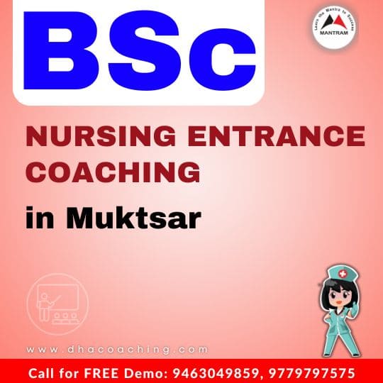 BSc Nursing Entrance Coaching in Muktsar