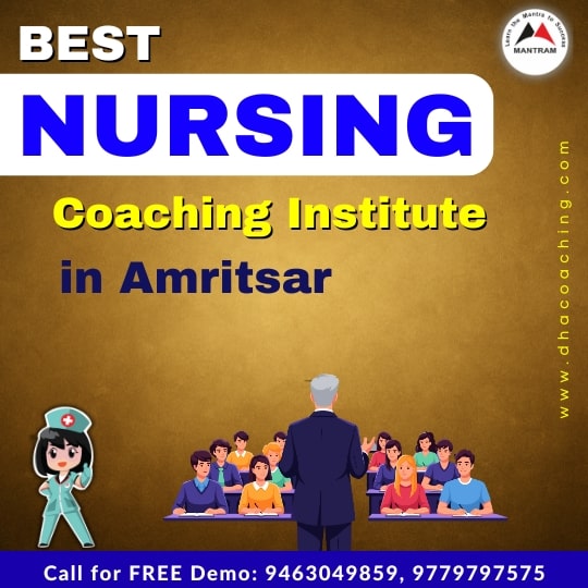 Best Nursing Coaching Institute in Amritsar