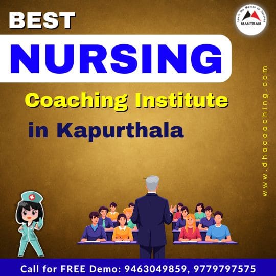 Best Nursing Coaching Institute in Kapurthala