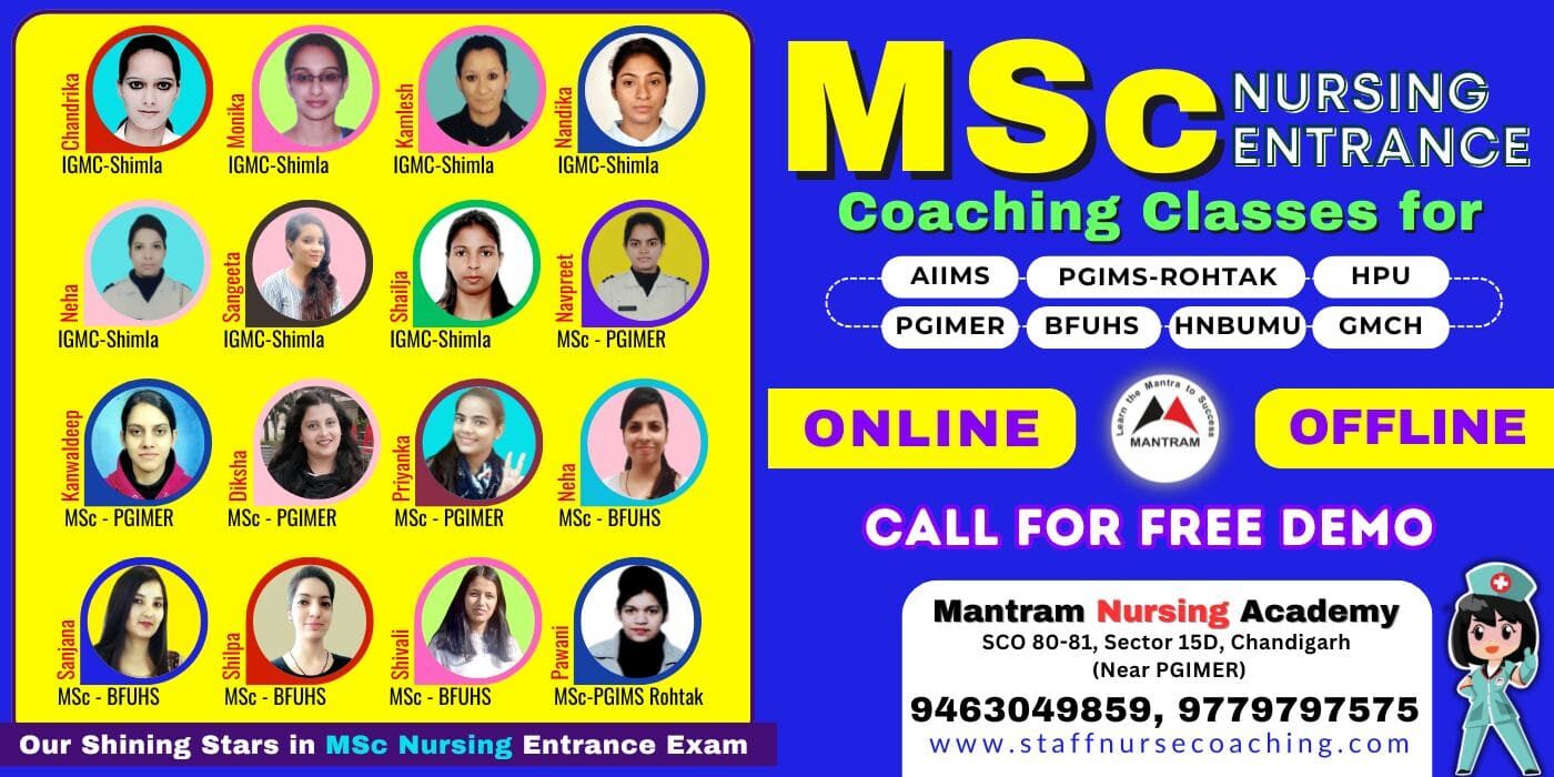 Best MSc Nursing Entrance Coaching
