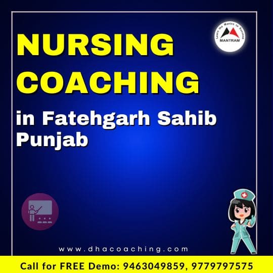 Nursing Coaching in Fatehgarh Sahib Punjab
