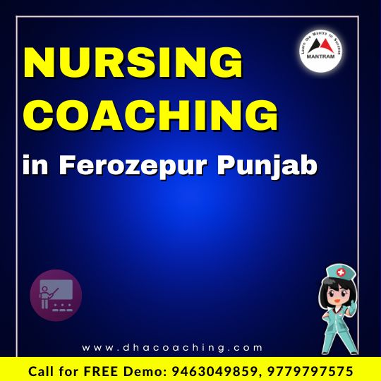 Nursing Coaching in Ferozepur Punjab