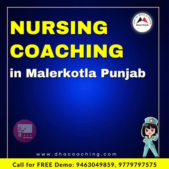 Nursing Coaching in Malerkotla Punjab