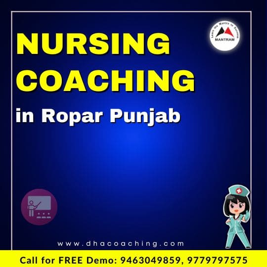 Nursing Coaching in Ropar Punjab