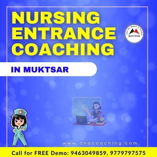 Nursing Entrance Coaching in Muktsar