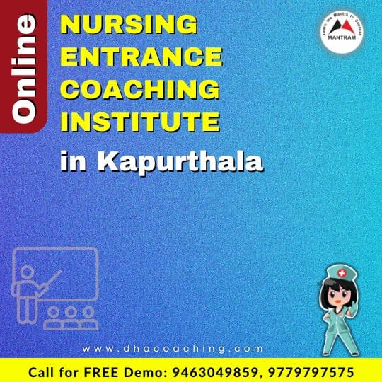 Online Nursing Entrance Coaching Institute in Kapurthala