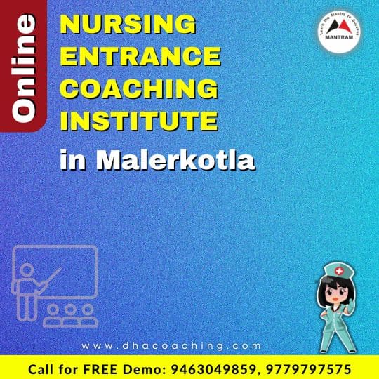 Online Nursing Entrance Coaching Institute in Malerkotla