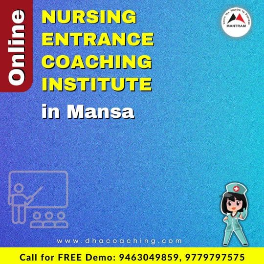 Online Nursing Entrance Coaching Institute in Mansa