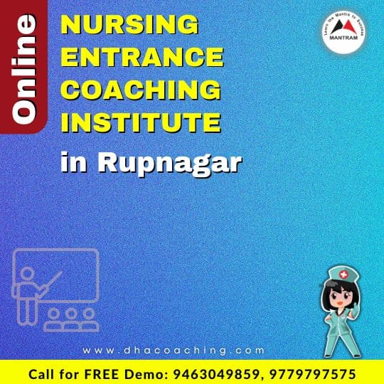 Online Nursing Entrance Coaching Institute in Rupnagar