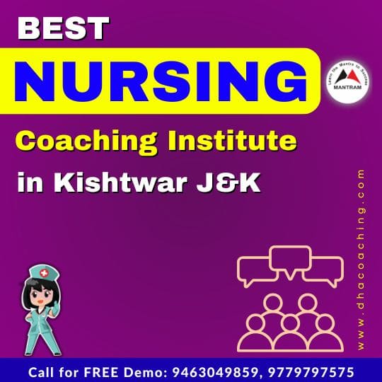Best Nursing Coaching Institute in Kishtwar J&K