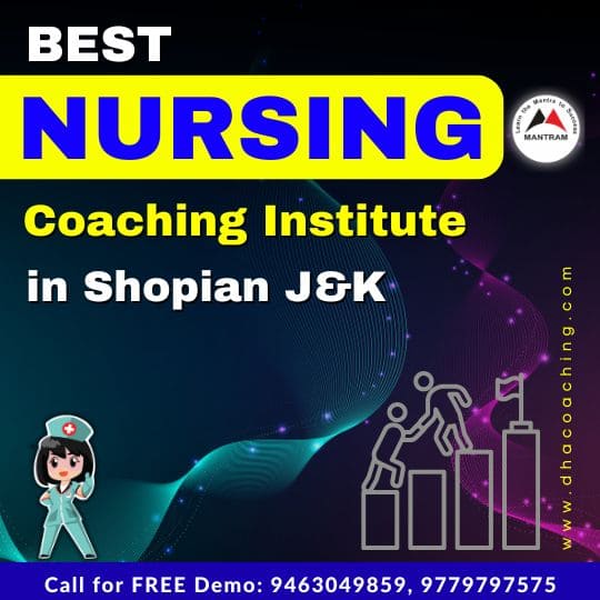 Best Nursing Coaching Institute in Shopian J&K