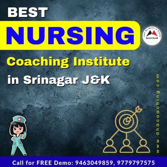 Best Nursing Coaching Institute in Srinagar J&K